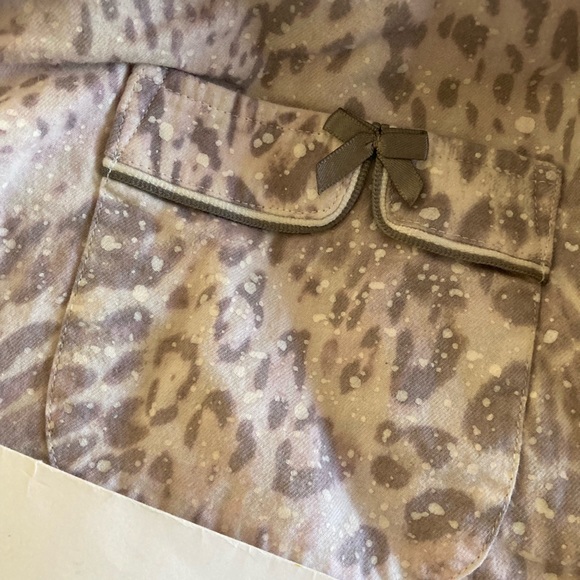 Women Victoria’s Secret gray purple cheetah print 2 piece pajamas size M Long - Picture 9 of 9